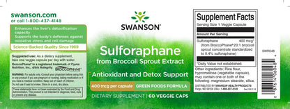 Swanson brokkoli szulforafán detoxikációra