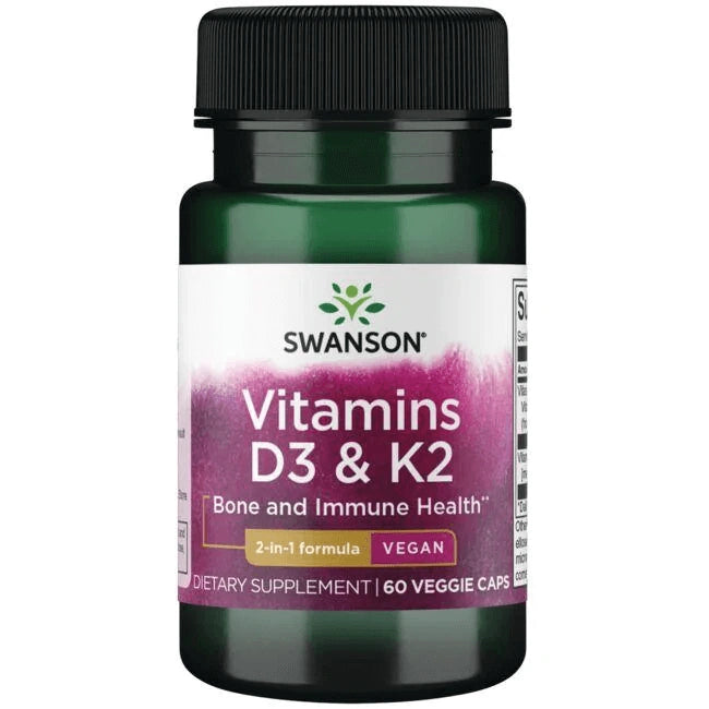 Swanson D3+K2 Vitamins növényi kapszula csontok támogatására terhességben