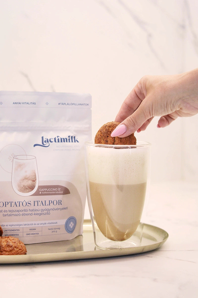 Lactimilk cappuccino ízű italpor bőséges anyatej termelésre