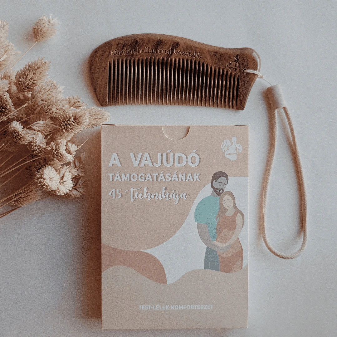 Meghitt szülés csomag mamabare díszdobozban természetes szüléshez