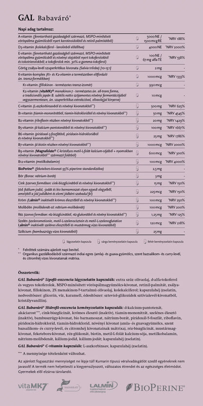 GAL babaváró multivitamin lombikra
